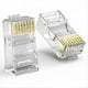 thumbnail image 3 of 100 Conectores RJ45 CAT6 de Paso con Extremo de Cristal Chapado en , 8P8C, Crimpeado UTP, Conector Modular de Red Ethernet Estándar., 3 of 5