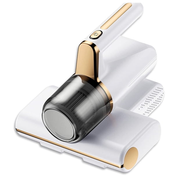 Aspirador de Mano para áCaros, Aspirador de áCaros con Luz UV-C, Aspirador de áCaros, Aspirador de áCaros para Colchones, SofáS, Alfombras, Color Blanco