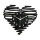 thumbnail image 2 of Reloj de pared con forma de corazón, números arábigos, 12 pulgadas, analógico, moderno, con movimiento silencioso. Negro, 2 of 9