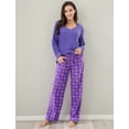 thumbnail image 3 of Women's Soft and Warm Lightweight Pajama Sleepwear Set with Pants RHW2862, 3 of 7