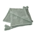 thumbnail image 3 of LR Home Jade Solid Cotton Lightweight Throw Blanket, 50" x 60", 3 of 7