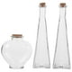 thumbnail image 1 of 3 botellas de los deseos transparentes con forma de corazón prismático, frasco de vidrio, adorno para ceremonia de arena en bodas., 1 of 8
