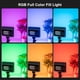 thumbnail image 5 of Lámpara de fotografía VILTROX Sprite 15C RGB Luz de relleno Fotografía Luz de video LED Panel de luz en la cámara 15W 2800K-6800K Regulable 26 Efectos de iluminación FX Control remoto de aplicación co Viltrox Lámpara de fotografía, 5 of 7