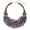 BN-0029-Amethyst, variant on Chunky Statement Crystal Beaded Necklace for Women Purple Amethyst Coral Turquoise Cluster Collar Chain Necklace for Women Gift (BN-0029-White-TurBN-0029-White-Tur)