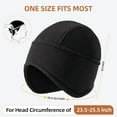 thumbnail image 3 of OZERO Mens Beanies for Winter: Thermal Thick Polar Fleece Soft Skull Cap Ski Hats - Earflaps Cycling Beanies for Men Women, 3 of 7
