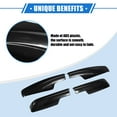 thumbnail image 3 of 4pcs Car Roof Rack Side Rails End Cover Cap Compatible for Toyota Highlander 2001-2007 Black, 3 of 6