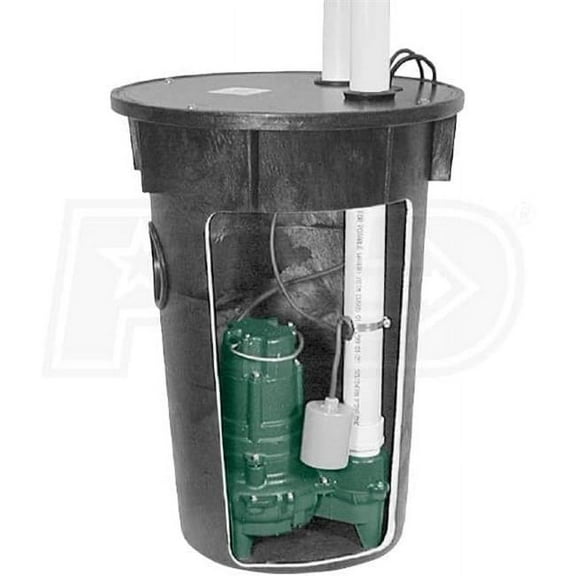 Zoeller 912-0020 0.5 HP Cast Iron Preassembled Sewage Pump System