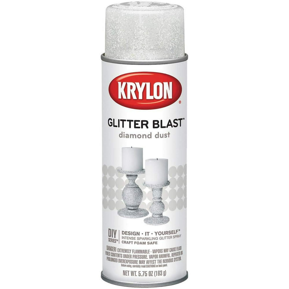 Krylon 3804 Glitter Blast Spray Paint Diamond Dust, 5.75 Ounce (6 Pack