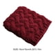 thumbnail image 2 of Cateissary Cubierta calentadora de piernas para invierno, cubiertas envolventes para piernas al aire libre, accesorio de ropa, puños cortos de Suministros térmicos Vino rojo, 2 of 5
