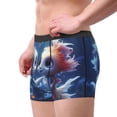 thumbnail image 2 of Kdxio Men's Boxer Briefs with Cute Fish Flower Couple Print - Comfortable and Breathable Underwear for Everyday Wear, 2 of 5