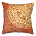 thumbnail image 2 of Creative Products Double Medallion Orange Yellow 20x20 Indoor / Outdoor Pillow, 2 of 3