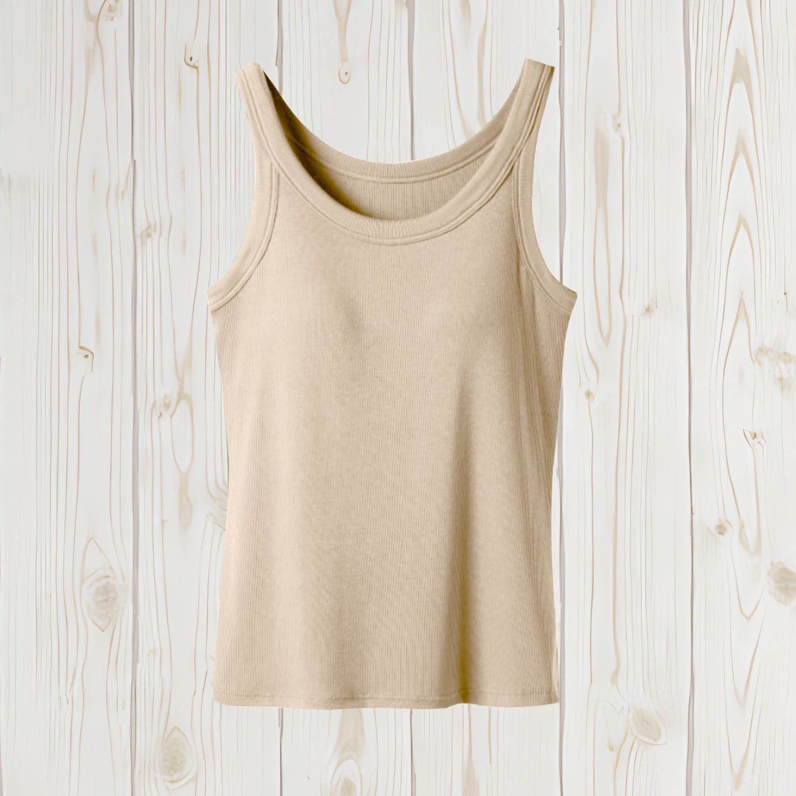 ylioge Womens Plus Size Tank Tops Built in Bras L-5X Sleeveless Crewneck Camisoles Pullover Stretchy Slim Solid Color Basic Loungewear Workout Vests