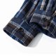 thumbnail image 4 of Blusa y camisa de manga larga con cuello vuelto para hombre, blusa informal a cuadros a la moda con botones y cuello vuelto, blusa de poliéster para hombre, 4 of 8