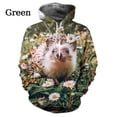 thumbnail image 2 of Sudadera con capucha con estampado 3D de animales de erizo para hombre, sudaderas con capucha para niños, lindas sudaderas con capucha, ropa unisex de moda, 2 of 4