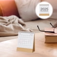 thumbnail image 4 of Miangastore Desk Calendar 2025 Simple Monthly Planner Standing Flip Calendar Small Wire Bound Desktop Calendar for Office Home Scheduling, 4 of 8