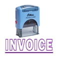 thumbnail image 1 of INVOICE Self Inking Rubber Stamp Office Stationary Custom Shiny Stamp, 1 of 1