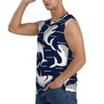 thumbnail image 3 of Goofa Angry Shark Printed Men's Sleeveless T-Shirt - Athletic Gym Workout Tank Top for Men - Moisture-Wicking, UPF 30+ Quick-Dry Muscle Tee-X-Large, 3 of 8