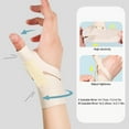 thumbnail image 4 of Thumb Wrist Compression Sleeve, Adjust Tightness Thumb Compression Arthritis Sleeve Wrist Thumb Support Brace Reduce Swelling  Finger Support Brace Compression Arthritis, 4 of 8