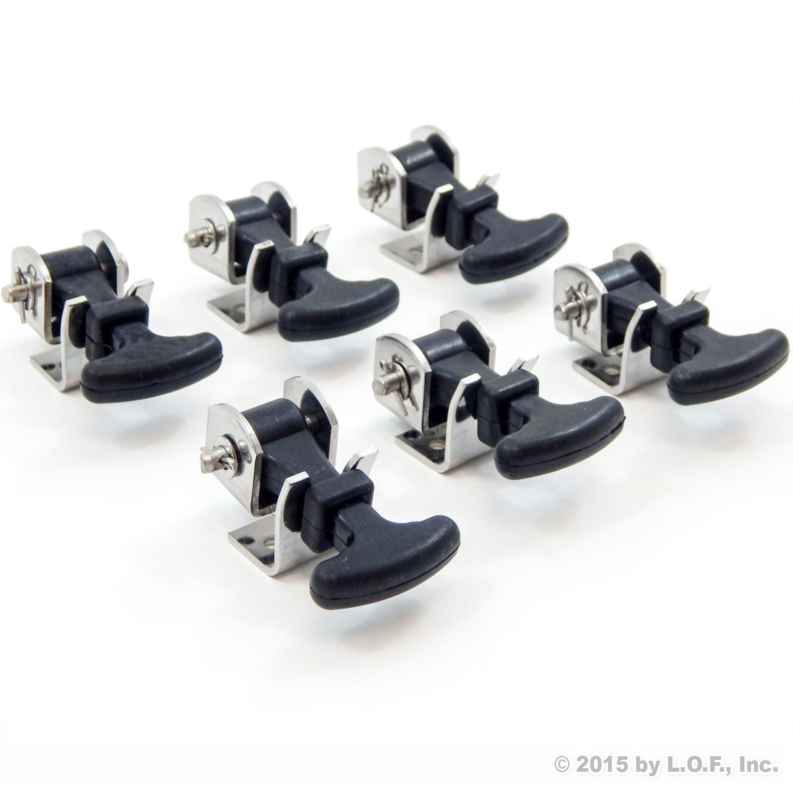 2 Piece Kit Rubber T Handle Latch Catch Hold-Down 2.5 Inch Mini Easy Grip Draw Stainless Steel Brackets Hardware Replacement 2 1//2 Compartment Trailer Tool Box RV Battery Box Tiedown Rust Free
