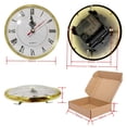 thumbnail image 6 of LQCrafK 5.2 Inch (130 mm) Silver Quartz Clock Insert with Roman Numeral and Quartz Movement, 6 of 6