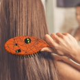 thumbnail image 3 of Halloween Glowing Spider Web Pattern Hair Brush,Girls Detangling Hair Brush,Glide Through Tangles with Ease for Wet & Dry Hair,8.8"X2.8", 3 of 7
