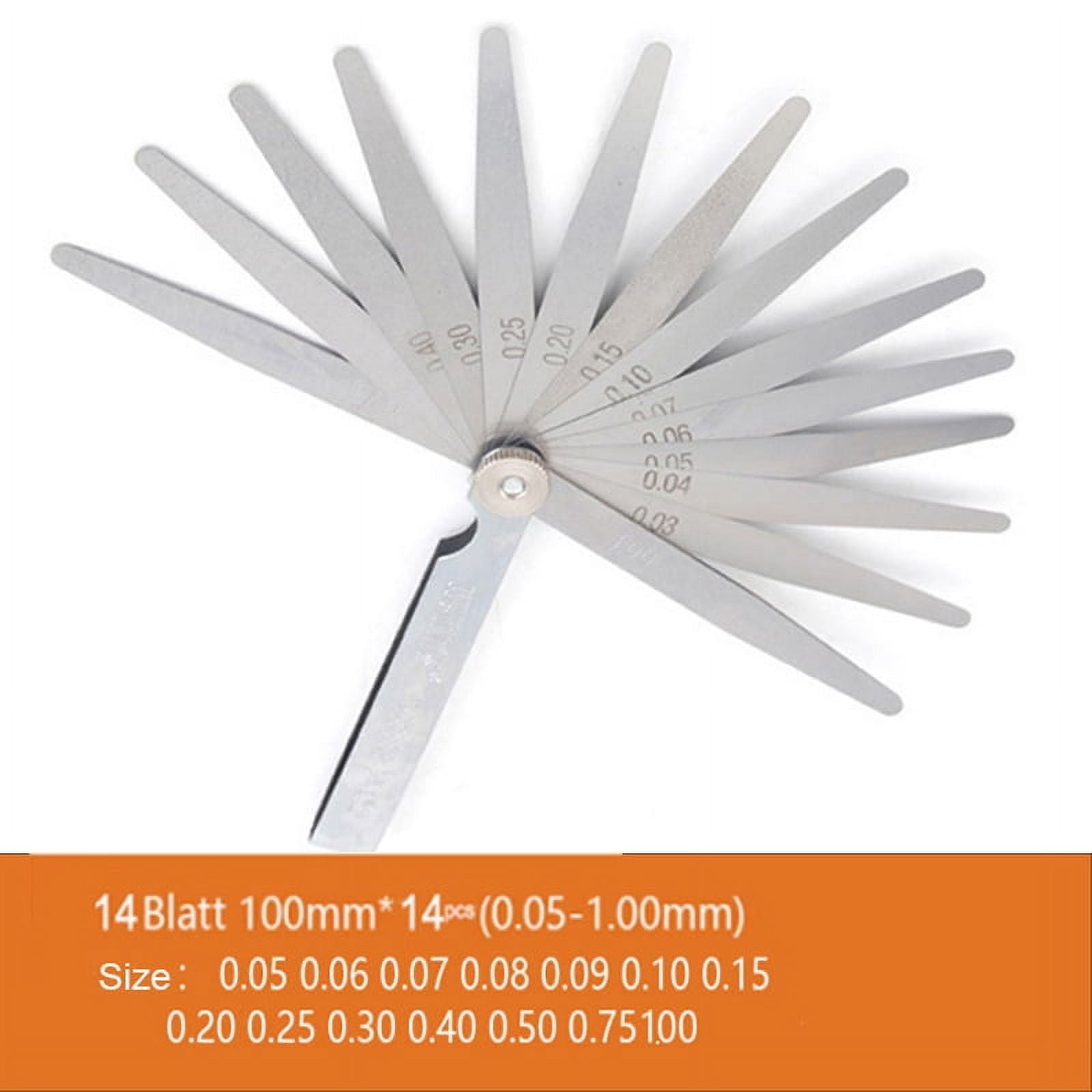 Metric Feeler Gauge Thickness Gage Set Blade Gap Filler Valve Feeler Gauge For Thickness Measurement Layout Too ,Easy to Use