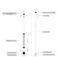 thumbnail image 4 of ASKA Black 36" Short Pool Cue – Black Irish Linen Wrap, Maple Shaft, 13mm Tip, 2-Piece, 4 of 4