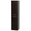 Wyndham Collection Bailey Bathroom Wall-Mounted Storage Cabinet in Espresso (Two-Door)