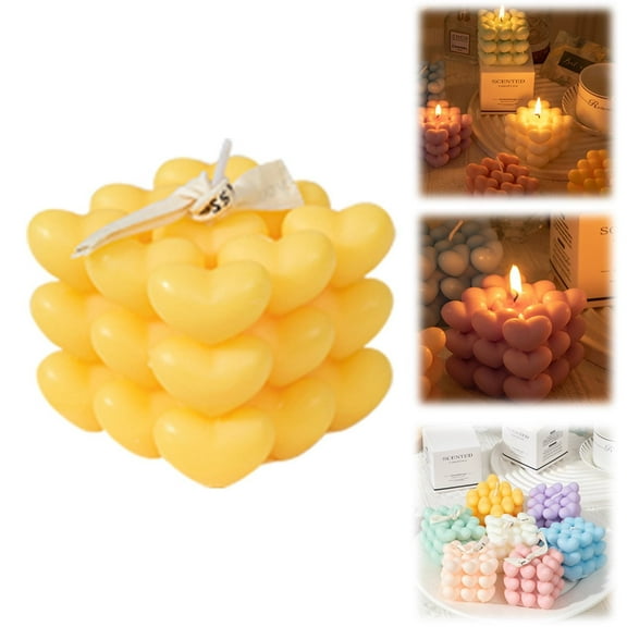 Clearance Candles & Holders under $5,2024 New Bubble Candle Cube Soy Wax Candle Scented Candle Set (1PCS) The Best Choice For Candle Gifts & Room Decor
