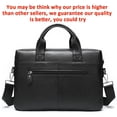 thumbnail image 5 of Men Business Bags For Laptop Briefcases Genuine Leather Bag For Documents Office Bags For Men Computer Briefcases 9006, 5 of 5