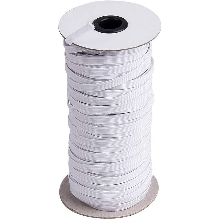 6mm White Elastic Cord, 1/4” Ready to Ship Elastic rope, braided elast –  Swoon & Shimmer