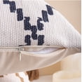thumbnail image 3 of MOCOFO Decor Boho Tufted Decorative Throw Pillow Cover, 18x18 Square Cotton Woven Geometric Cushion Case with Tassels, Mosaic Pattern Accent Pillowcase for Sofa & Bed, Navy, 3 of 9