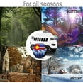 thumbnail image 4 of PISONIC Colorado Flag Mountains Spare Tire Cover Weatherproof Universal Wheel Protectors for RV Camper Travel Trailer SUV Truck 14 inch, 4 of 7