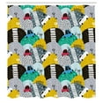 thumbnail image 3 of Ambesonne Colorful Shower Curtain, Little Car on Dotted Hill, 69"Wx70"L, Multicolor, 3 of 5
