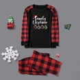thumbnail image 2 of Odeerbi Christmas Pajamas for Family Holiday Long Sleeve Family Christmas Pajamas Matching Sets Mom 2025 Printed Parent Child Warm Set Two Piece Sleepwear Xmas Family Matching PJs Set Red, 2 of 4