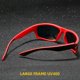 thumbnail image 3 of Gafas de sol polarizadas unisex para montar, antirreflejos, deportivas, camuflaje, azul hielo., 3 of 5