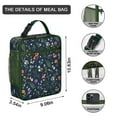 thumbnail image 3 of Tropical Flower and Leaves Insulated Lunch Bag Box Teen Reusable Lunch Tote Bag Lightweight Lunchbox Picnic Travel, 3 of 6