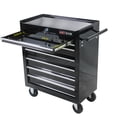 thumbnail image 4 of Tool Chest, 7-Tier Steel Tool Cart, 10.8 X 20 Inch Drawers Multi-functional Tool Storage Cabinet with Fixed Wheels, Extended Tray & Handle, Lockable Tool Box, for Garage Workshop, 4 of 9