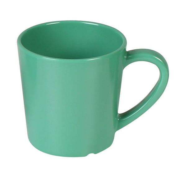 Excellante Color Green melamine dinnerware collection 3.125 inch mug/cup - 7 oz, comes in dozen