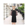 thumbnail image 5 of Sunny Fashion Girls Dress Black Blush Striped Butterfly Sparkle Rhinestone Tunic Cotton Casual Daily 7 Years, 5 of 7