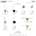 thumbnail image 3 of Livex Lighting 10103-91 Aero 1-Light Wall Sconce, Brushed Nickel, 3 of 5