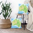 thumbnail image 5 of LALILO Throw Pillow Covers High Australia Map Australian Road Cushion Cover 18" x 18", 2 Pack, 5 of 6
