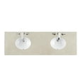 thumbnail image 1 of James Martin Furniture 090-OS72-GLB-SNK 72 in. & 3 cm Galala Beige Double Bathroom Vanity Top with Oval Sink, 1 of 1