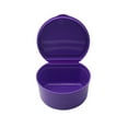 thumbnail image 3 of Clearance! Fdelink Other Cleaning Supplies Denture Bath Box Case Dental False Teeth Storage Box with Hanging Net Container Purple, 3 of 6