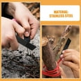 thumbnail image 3 of Raindrops Black Stainless Steel Camping Fire Starter Tool for Survival Instant Ignition Compact and Durable Design Portable Outdoor Gear, 3 of 8
