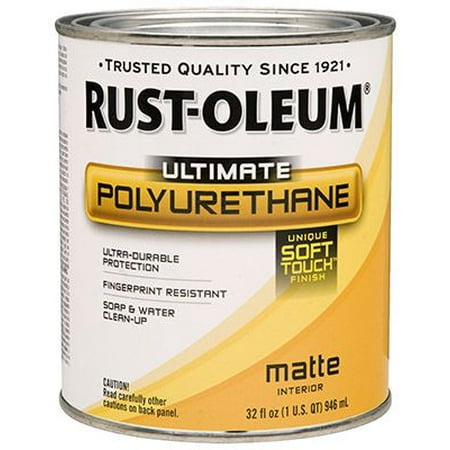 Colour Matt Finish - Rust-Oleum 260165 Ultimate Interior Polyurethane S oft Touch Matte Finish, Qt.