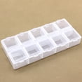 thumbnail image 5 of Storage Box with Lid 10 Grids Large Capacity Dust-proof Clear Space Saving Plastic Earrings Rings Beads Storage Case for Manicure Store, 5 of 8