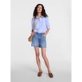 thumbnail image 3 of Scenario Women's Button Front Shirt with Puff Sleeves, Sizes XS-XXXL, 3 of 6