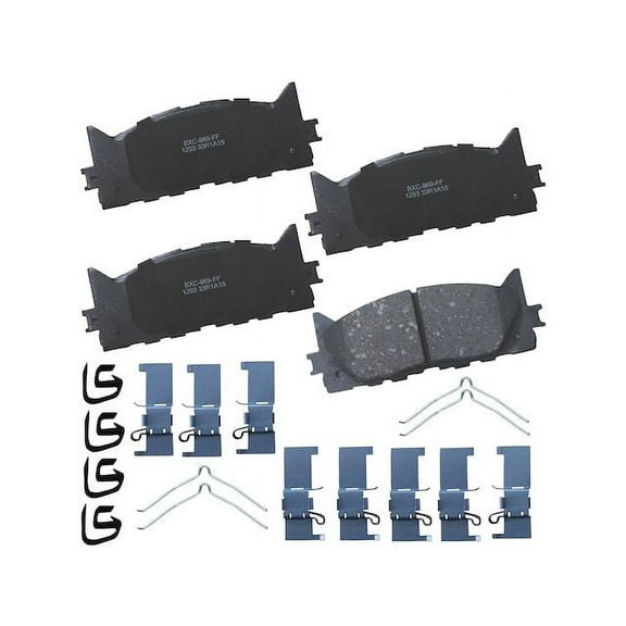 Front Brake Pad Set - Compatible with 2007 - 2017 Toyota Camry 2008 2009 2010 2011 2012 2013 2014 2015 2016