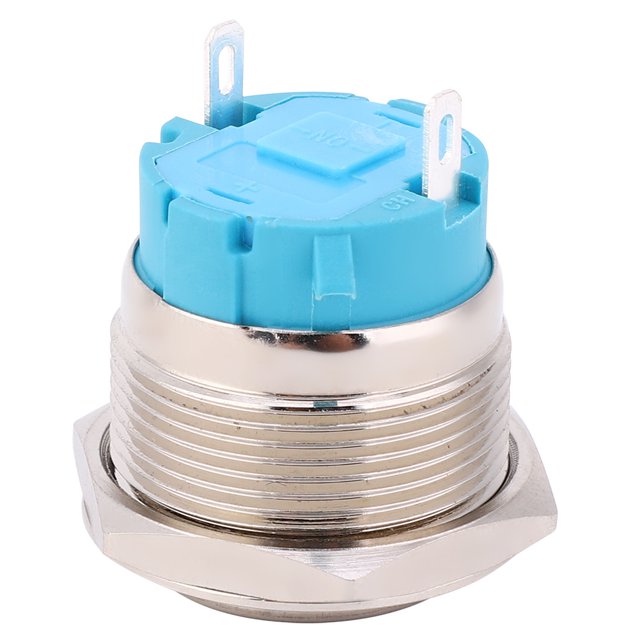 Interruptor de botón interruptor de botón de 2 pines carcasa de acero inoxidable de 250 V momentáneo a prueba de polvo para circuito ANGGREK Otros